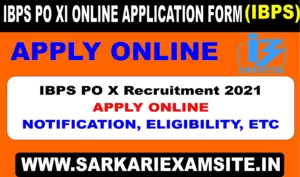Bank IBPS SO XI 2021