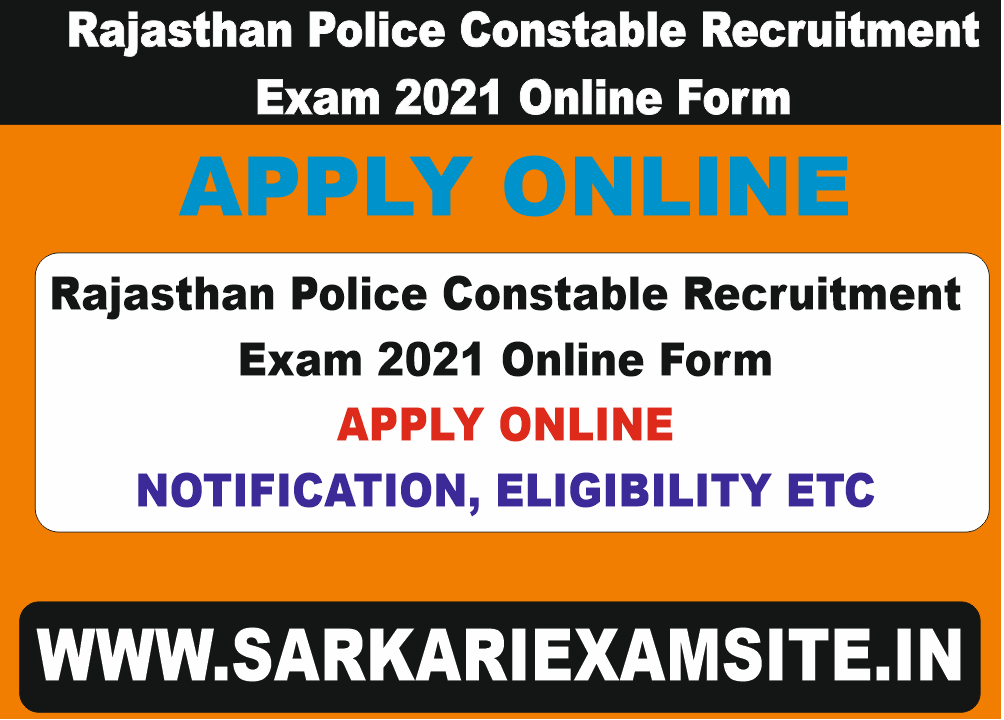 Rajasthan Police Constable Recruitment