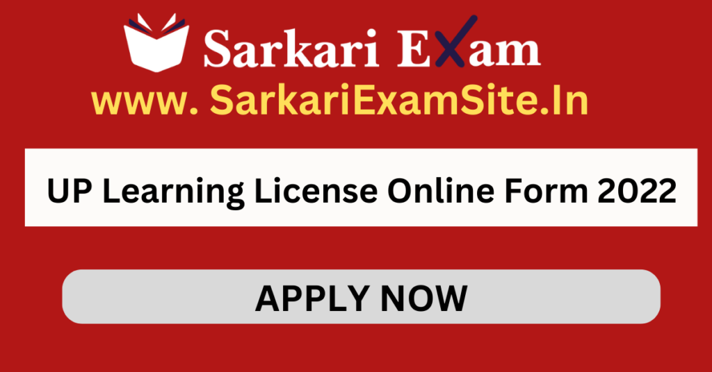 UP Learning License Online Form